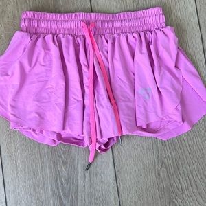 pink butterfly shorts